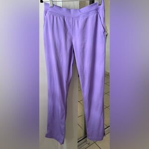 Adar Women’s Lavender Purple Slim Straight Pants Scrubs